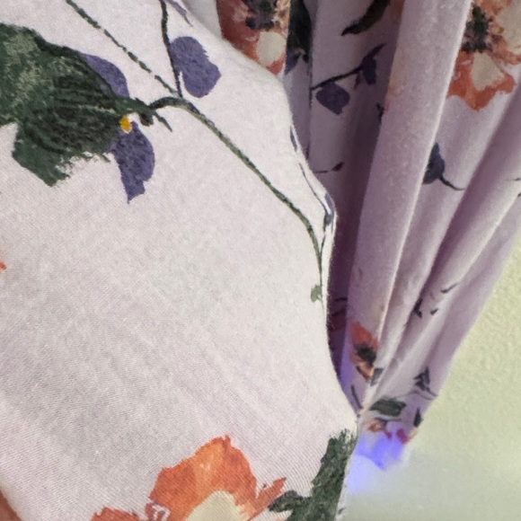 Gilligan & O'Malley Purple Floral Sleep Dress - Picture 5 of 6